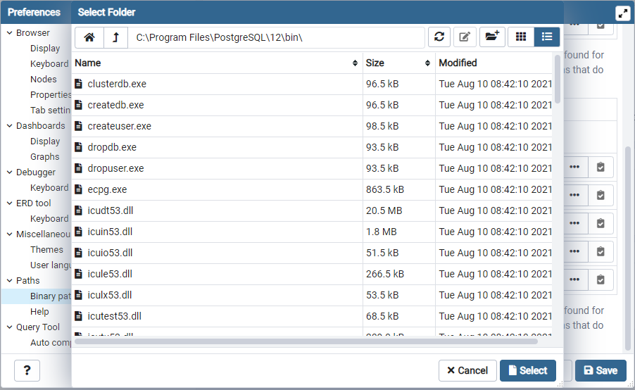 Please configure the postgresql binary path изображение с сайта www.eth1.ru
