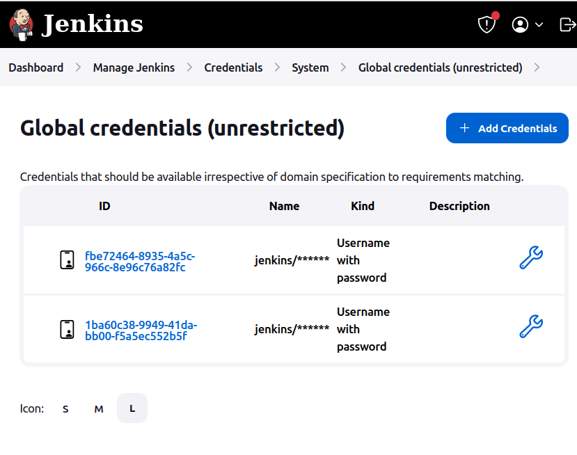 Создание Jenkins Credentials изображение с сайта www.devhops.ru