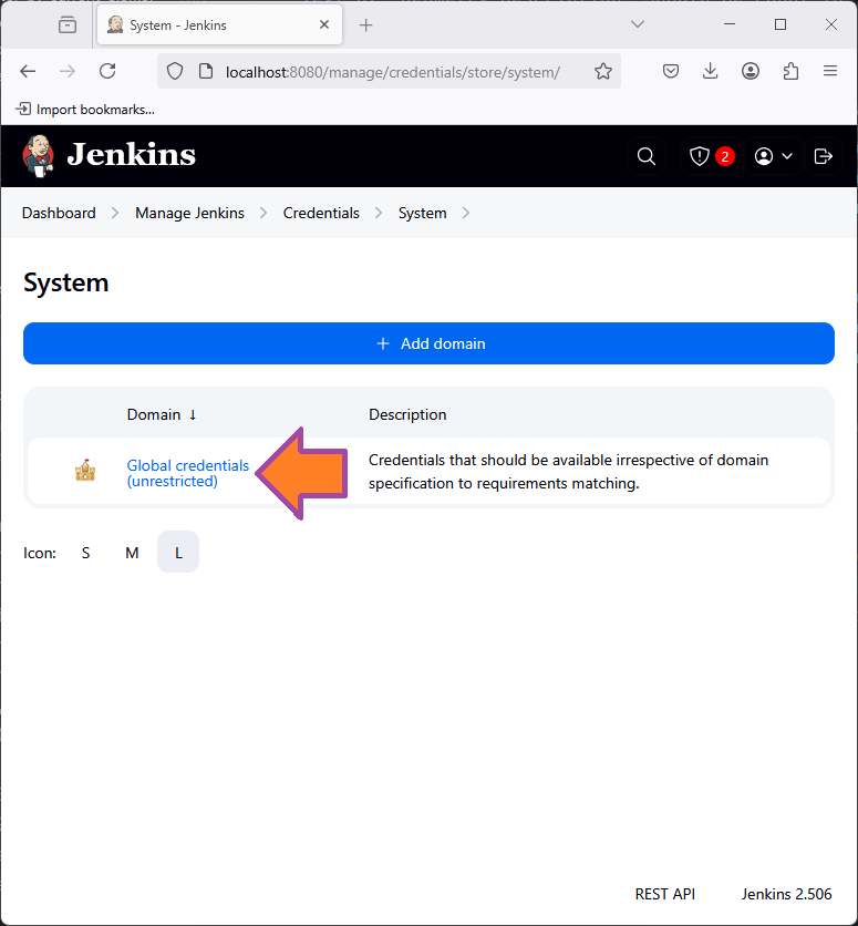 Создание Jenkins Credentials изображение с сайта www.devhops.ru
