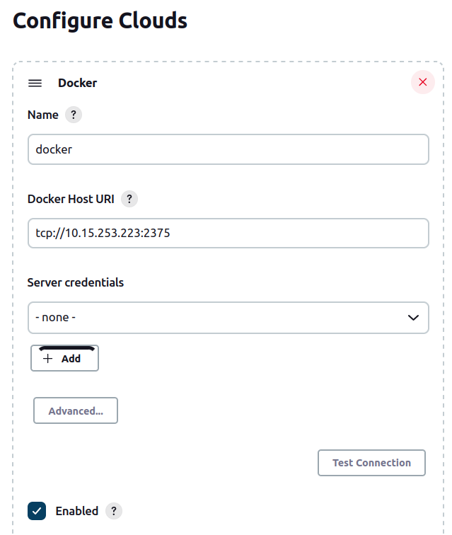 Настройка Jenkins для запуска docker агента изображение с сайта www.eth1.ru