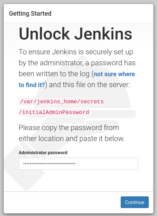 Unlock Jenkins изображение с сайта www.eth1.ru