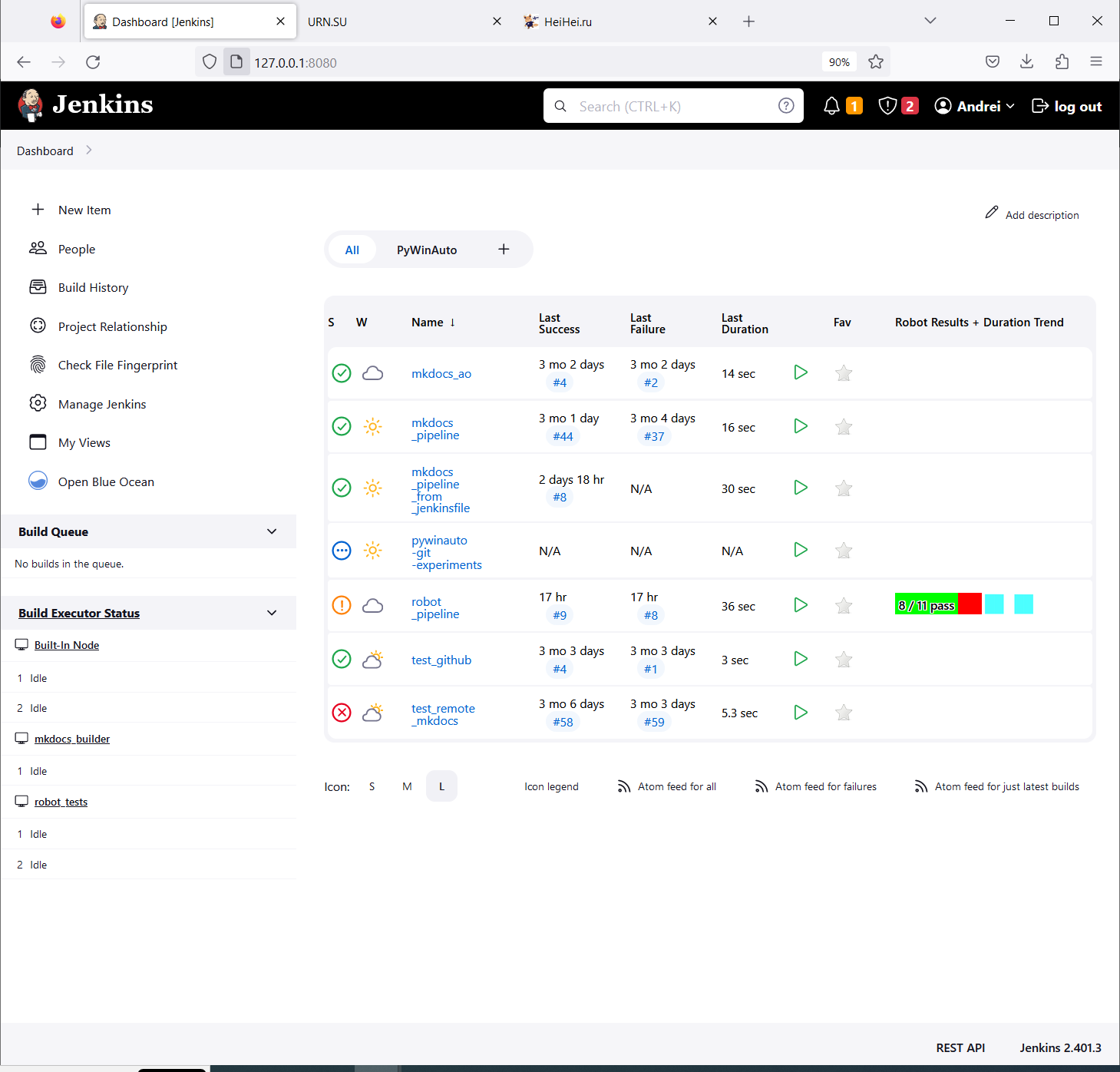 Jenkins Pipeline Robot Framework Plugin изображение с сайта www.eth1.ru
