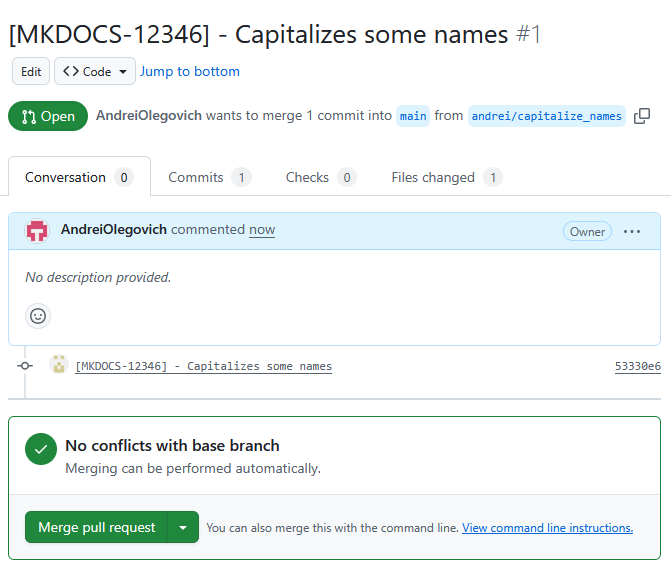Слияние двух веток с main без конфликта Разрешение конфликтов в git изображение с сайта www.devhops.ru изображение с сайта www.devhops.ru