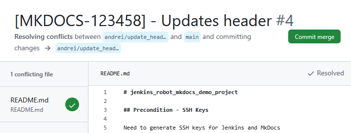 Разрешение конфликтов в GitHub Разрешение конфликтов в git изображение с сайта www.devhops.ru изображение с сайта www.devhops.ru