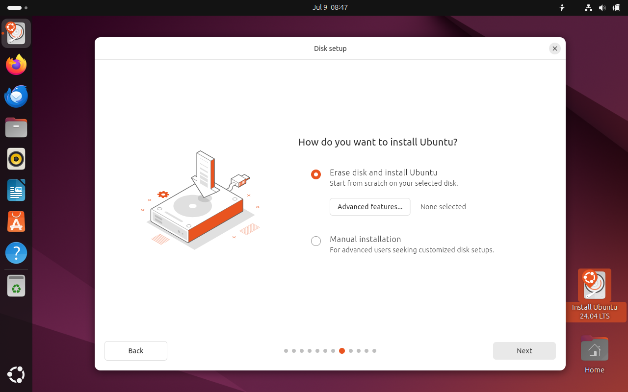 Установка Ubuntu 20.04 изображение с сайта www.devhops.ru
