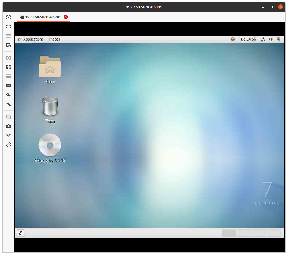 Подключение к Centos из Ubuntu по VNC изображение с сайта www.eth1.ru